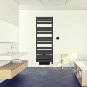 OEM usine 1200mm NF porte-serviettes chauffant échelle sèche-serviettes électrique radiateur en aluminium avec souffleur - Product Image 4