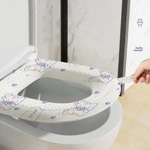 Housse de siège de toilette lavable, coussin moelleux universel pour toutes les saisons, pour usage domestique - Product Image 1