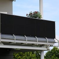 Toile d'ombrage en HDPE noir 90% 1,83 m x 3,05 m, bâche maillée robuste avec œillets pour extérieur, auvent, patio, jardin, serre, poulaillers, plantes
