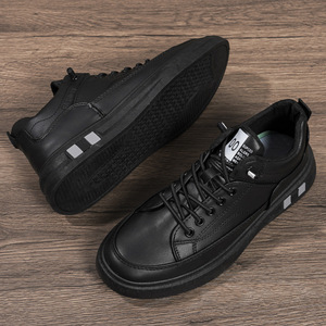 Zapatillas de Lona de Media Caña para Hombre, Novedad 2026, Forro Polar Otoño-Invierno, Calzado Casual Versátil Blanco para Trabajo - Product Image 4