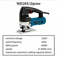 Scie sauteuse électrique sans balais à vitesse variable 220V, portable, multifonctionnelle, pour la découpe du bois, avec pince de fixation manuelle, pour usage domestique
