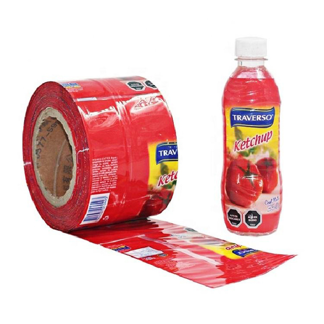 Custom  PET PVC Heat Shrink Sleeve Wrap Printable Bottle Rolls Shrink Label  Sticker   Factory Direct