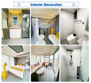 บ้านสำเร็จรูปเหล็ก 3 ห้องนอนสุดหรู ดีไซน์แคปซูลอวกาศ บ้านเคลื่อนที่สีเขียว สำนักงานเคลื่อนที่แบบคอนเทนเนอร์ - Product Image 5