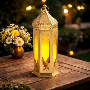 Farol Decorativo de Metal con Diseño de Unicornio, Portavelas Colgante Vintage, Decoración Rústica para el Hogar, Jardín, Patio y Eventos - Product Image 1