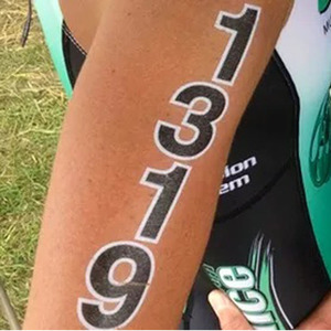 Tatuaggi Temporanei Personalizzati Impermeabili con Numeri di Gara Sportivi - Product Image 5