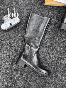 Özelleştirilmiş yüksek kaliteli yuvarlak ayak deri kış bayanlar moda çizmeler kadın batı tarzı yüksekliği artan kadın ayakkabısı - Product Image 5