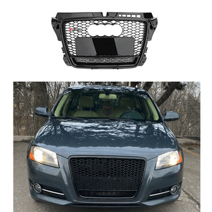 Rejilla delantera de panal para <span class=keywords><strong>coche</strong></span> <span class=keywords><strong>A3</strong></span> 8P S3 RS3 8P Estilo negro brillante Parrilla de parachoques delantero para <span class=keywords><strong>Audi</strong></span> <span class=keywords><strong>A3</strong></span> S3 2008 2009 2010 2011 2012 - Product Image 4