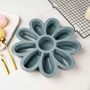 Molde de silicona antiadherente de grado alimenticio para el hogar, para muffins, pasteles, pan, pudín, gelatina y mousse - Product Image 6