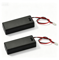 Support de piles AA (2 unités) avec interrupteur marche/arrêt pour pack de piles Microbit 3V, boîtier de protection pour 2 cellules, connecteur PH2.0 et câble