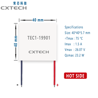 TEC1-19901High tension 24V 40*40mm module Peltier pour unité de refroidissement de réfrigérateur semi-conducteur
