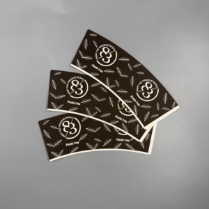 ถ้วยกระดาษเยื่อไม้บริสุทธิ์แบบใช้แล้วทิ้งสำหรับถ้วยใส่กลับบ้าน - Product Image 2