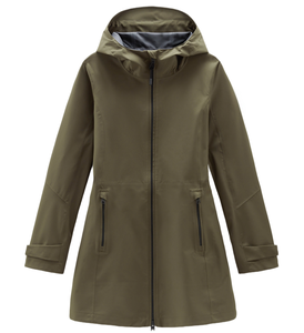 <span class=keywords><strong>Parka</strong></span> légère imperméable pour <span class=keywords><strong>femme</strong></span> avec capuche pluie, vêtements d'extérieur en tissu respirant et coupe-vent extensible coutures étanches personnalisées - Product Image 1