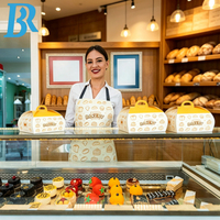 Emballages personnalisés pour gâteaux au levain à la cannelle de qualité alimentaire, boîtes à gâteaux roulés, boîtes de boulangerie, boîtes à croissants, boîtes à biscuits, boîtes à pain avec poignées