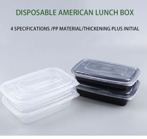 Contenedor de Plástico Polipropileno Transparente con Tapa para Llevar Comida, Desechable, para Almuerzo - Product Image 3