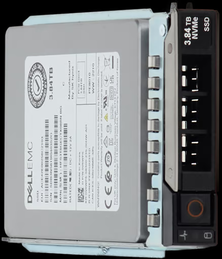 Brand New for DELL 3.84TB PCIe Gen4 NVMe Read Intensive TLC 2.5 SSD PE8010 Internal 3.5 HYB CAR