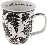 Tasse en céramique bohème noir et blanc tasse à thé café coq mignon maison bonnes choses