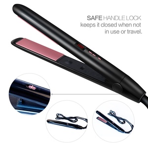 Professional Hair Straightener Brush <strong>Flat</strong> <strong>Iron</strong> Straightening <strong>Iron</strong> Plank <strong>Tongs</strong> Ironing Hair Straightener Curler - Product Image 1