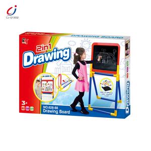 Chengji juguete dibujo caballete educativo niños doble cara pizarra escritura graffiti juego 2 en 1 tablero <span class=keywords><strong>de</strong></span> dibujo - Product Image 6