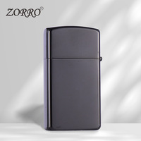 Briquet à kérosène ZORRO/Zorro Z909 pour femme, fin et étroit, coupe-vent, gravure personnalisée, cadeau d'affaires, design simple et luxueux