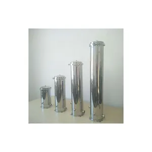 Yeni gelenler 7 çekirdek 30 inç SS304 sanayi paslanmaz çelik kelepçe tipi su arıtma endüstrisi için hassas filtre