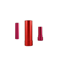 Tubes vides de rouge à lèvres avec anode en aluminium tournante CNC personnalisée conteneurs de brillant à lèvres vides étui rond pour rouge à lèvres
