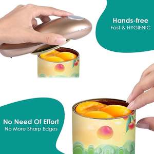 Abrelatas eléctrico con pilas seguro para alimentos manos libres personalizado con logotipo al por mayor abrelatas eléctrico automático - Product Image 5