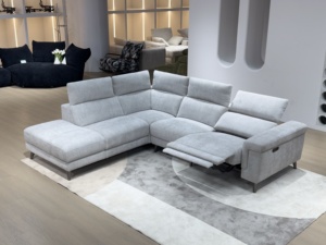 Divano Angolare Elettrico OEM a 4 Posti con Poggiatesta Regolabile, Reclinabile a Forma di L <span class=keywords><strong>in</strong></span> Spugna per Hotel di Lusso - Product Image 3