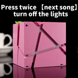 Geometric Cube Wireless <b>Speaker</b> Creative Split Surface RGB LED Light TF Card Mini Portable Desktop Gift <b>Audio</b> Box - Product Image 2