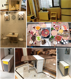 Wooden Multifunctional <b>Folding</b> Smart <b>Dining</b> <b>Table</b> <b>With</b> Hidden Foldable Seat <b>Dining</b> <b>Table</b>-06 <b>Folding</b> <b>Dining</b> <b>Table</b> Designs <b>Dining</b> - Product Image 4