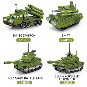 Sembo DIY montaje educativo <span class=keywords><strong>Kit</strong></span> de ladrillos de plástico 952 Uds guerra militar supervivencia tanque bloques de construcción juguetes modelo conjunto de juguete - Product Image 4
