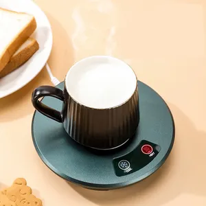 Coaster Pemanas Pemanas USB Kustom, Mug Pemanas Cangkir Kopi Suhu Konstan Cangkir Pendingin Portabel