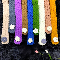 Perlengkapan Rajut Tangan Syal Katun Jinhua Grosir dengan Benang Tebal DIY untuk Merajut dengan Jari, Menjaga Kehangatan, Hadiah Buatan Tangan yang Sempurna