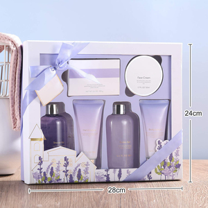 Coffret cadeau de soins personnels de beauté à marque privée, panier de douche et de bain, ensemble <span class=keywords><strong>spa</strong></span> pour femmes, Lanvander - Product Image 5