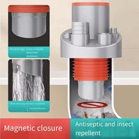 Système de drainage anti-odeur moderne pour cuisine, drain poreux avec bouchon anti-refoulement, tuyau d'évacuation des eaux usées en plastique