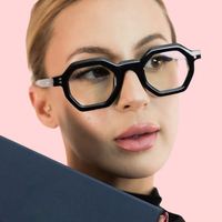 Gafas Unisex de Moda, Redondas, Pequeñas, Montura Completa, Retro, Anti Luz Azul, para Miopía, Lectura, Ópticas