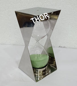 Minuterie de sable nautique automatique automatique en acier inoxydable, décoration traditionnelle de 5 et 3 minutes, pour la maison et le bureau - Product Image 3