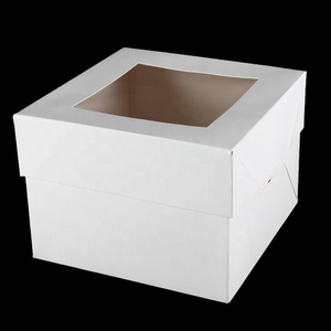 Popular and Common Use Recyclable Cake <b>Box</b> with Embossing and Separate Lid and <b>Box</b> - Product Image 1