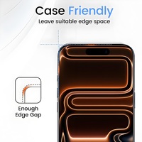 Protection d'écran anti-espion à couverture intégrale pour iPhone 16 PRO MAX, verre de confidentialité pour iPhone 18, 17 Air, 17 Pro Max, verre trempé