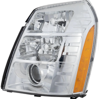 Phare de voiture pour Cadillac Escalade 2007-2014 1er Design Chrome Ambre Phares d'angle Phares Assemblage GM2502348 25897648