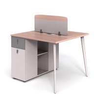 Bureau de direction moderne, table de patron, table de gestionnaire, bureau en forme de L avec armoire latérale, directement de l'usine