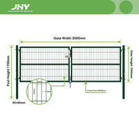 Portails de jardin en métal décoratifs professionnels 3x1m pour la décoration de cour