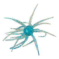 Leurre souple artificiel pour la pêche au bar, en TPE/silicone, en forme d'ormeau, avec tentacules réalistes, flottant, lumineux pour la pêche de nuit, adapté à la pêche au bar individuel