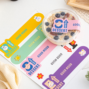 Tùy Chỉnh In Ba Chiều Không Thấm Nước Nhãn Cho Thức Ăn Vật Nuôi Snack Bánh Sandwich Bao Bì Dính Sticker Giấy Chất Liệu Cho Bánh Mì - Product Image 4