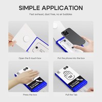 Ensemble complet de 2 pièces de protection d'écran en verre trempé 9H ultra-fin 2.5D anti-espionnage imperméable pour téléphones mobiles 13-17