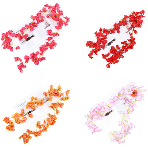 ดอกเฟื่องฟ้าประดิษฐ์จากผ้าไหมสำหรับตกแต่งงานแต่งงาน สีแดง ชมพู ส้ม แดงกุหลาบ ขาว สำหรับตกแต่งฉากงานแต่งงาน - Product Image 5