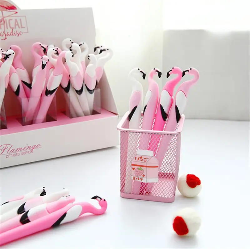 Nieuwe product Studenten schrijven kantoorbenodigdheden flamingo gel pen hight kwaliteit silicagel pen