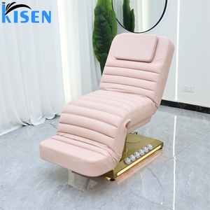 KISEN Electric Facial <b>Bed</b> Professional Stainless Steel Gold 3 Motors Curved Salon Spa <b>Lash</b> <b>Bed</b> Massage <b>Table</b> Facial Beauty <b>Bed</b> - Product Image 2