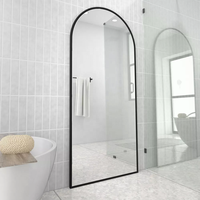 Miroir de salle de bains vintage en verre, arme murale, bras de style français, surdimensionné, pour commode