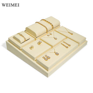 WEIMEI microfibre bijoux présentoir ensemble de bijoux de luxe présentoirs ensembles pour fenêtre vitrine accessoires - Product Image 1