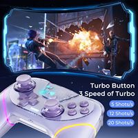 Manette de jeu sans fil avec double coque, joystick et gâchettes à effet Hall, éclairage RGB pour Switch/Switch 2/PC/Android/iOS/Tesla EV